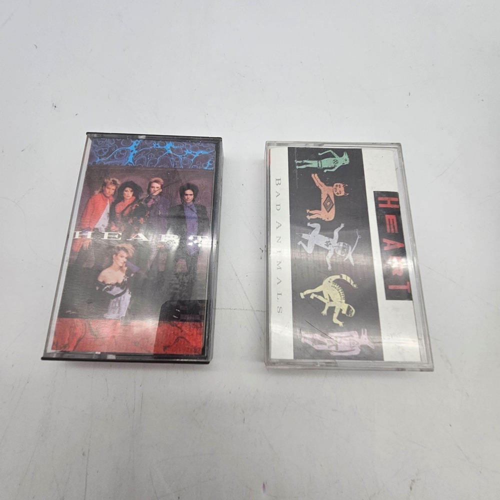 Vintage Heart Cassette Lot Heart & Bad Animals 80s Pop Rock Capitol Records